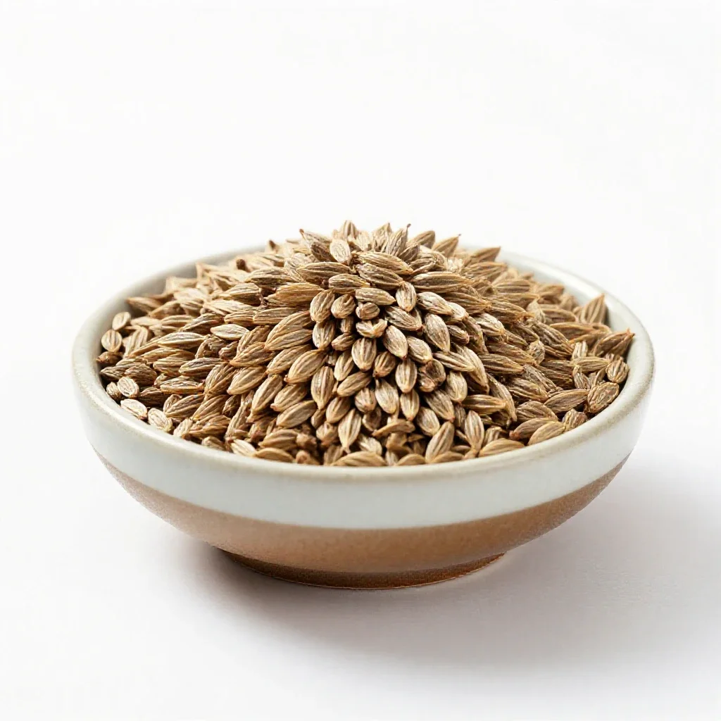 Caraway seed isolated on a white background