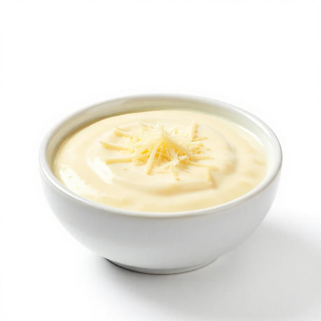Cheese sauce isolated on a white background
