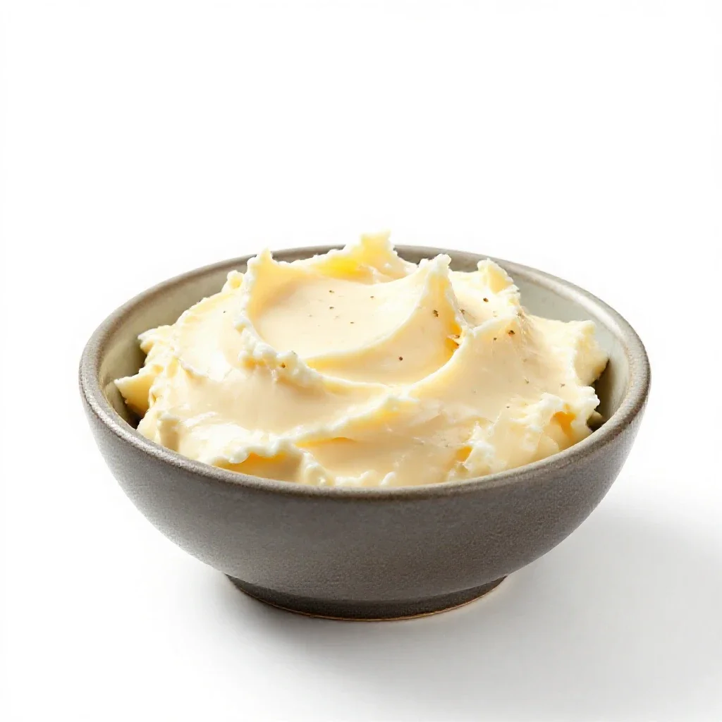 Cheese spread isolated on a white background