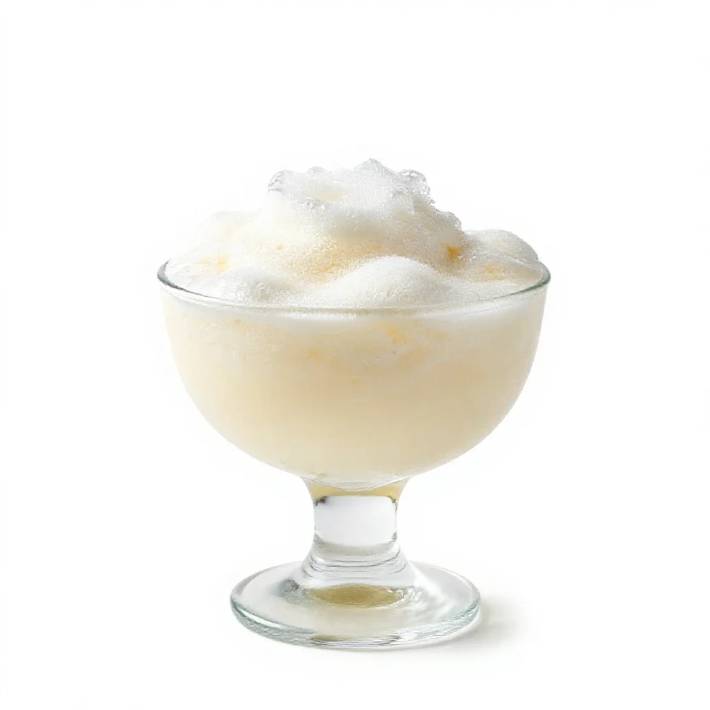 Cream soda isolated on a white background
