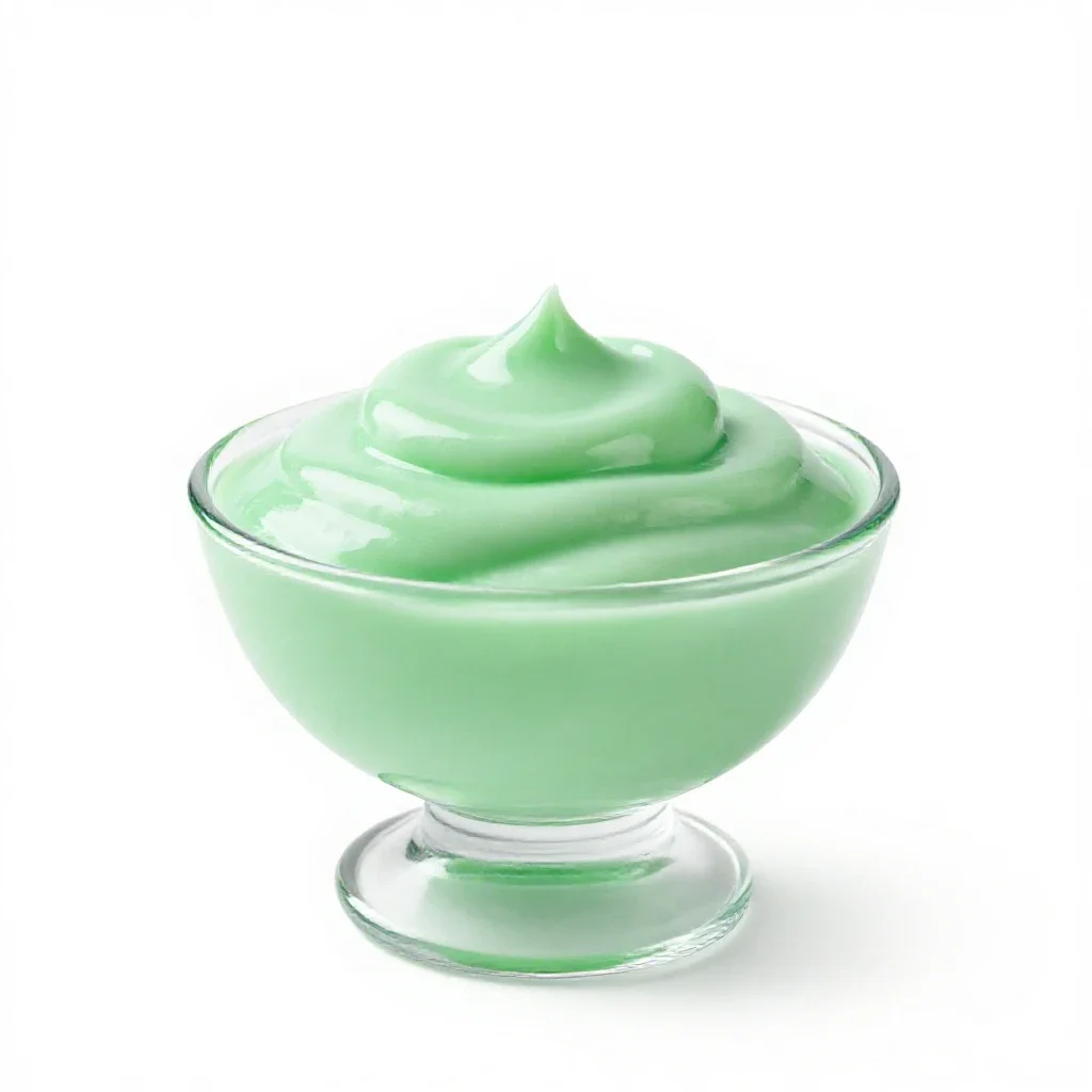 Creme de menthe isolated on a white background