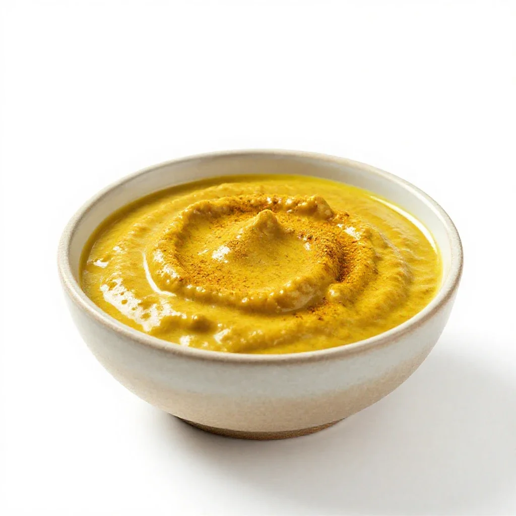 Curry sauce isolated on a white background