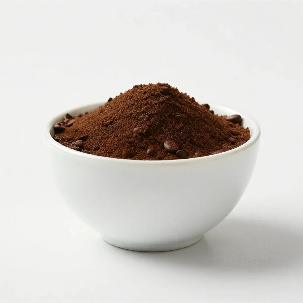 Decaffeinated coffee isolated on a white background