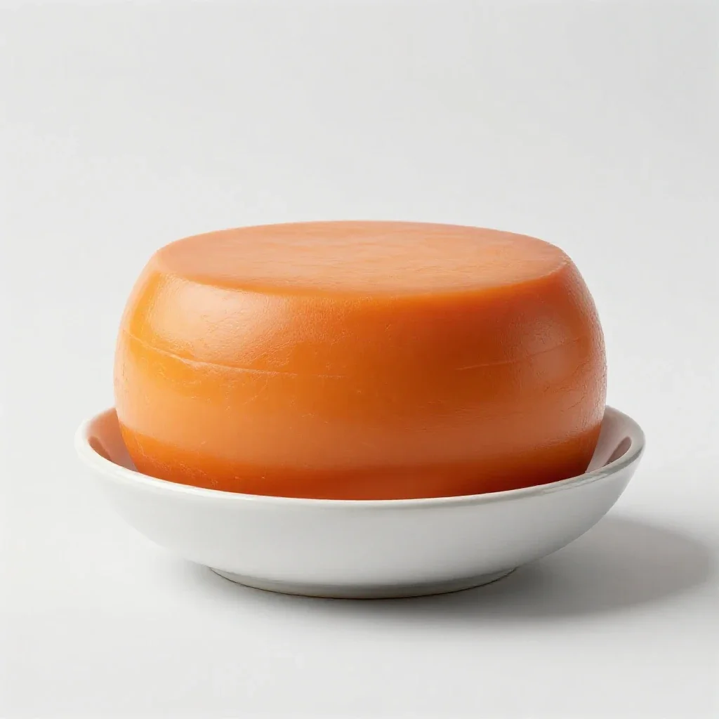 Double Gloucester isolated on a white background