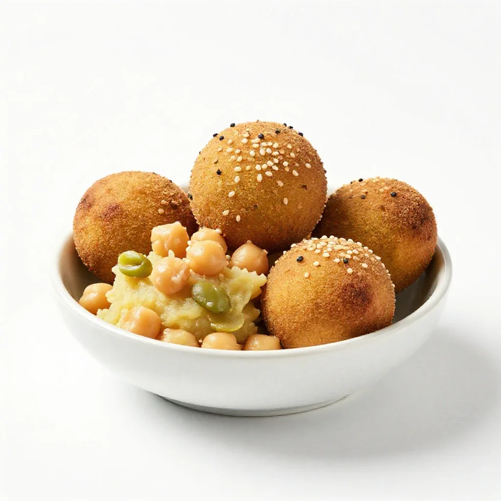 Falafel isolated on a white background
