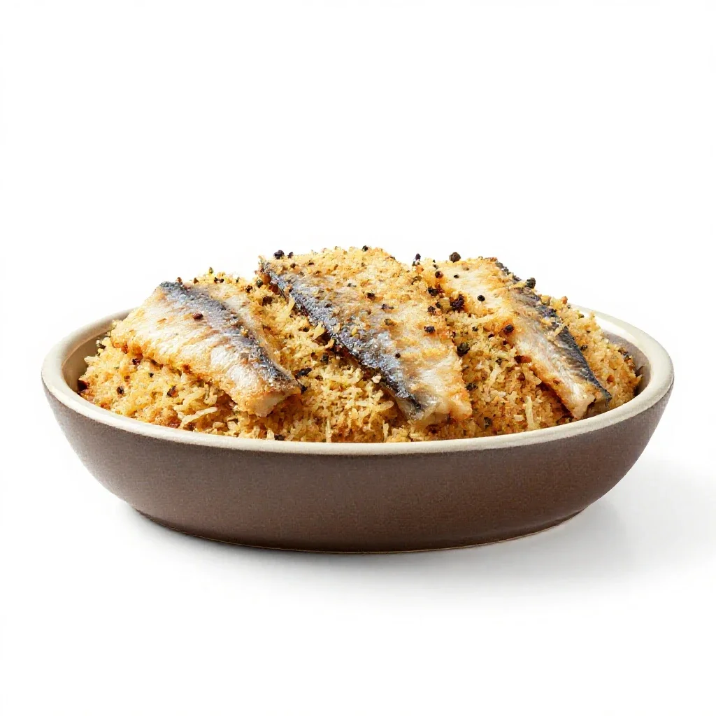 Fish loaf isolated on a white background