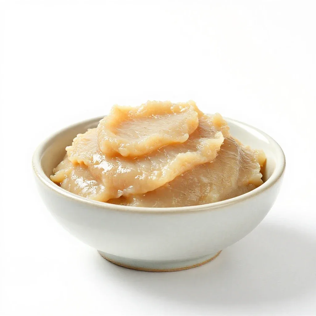 Fishpaste isolated on a white background