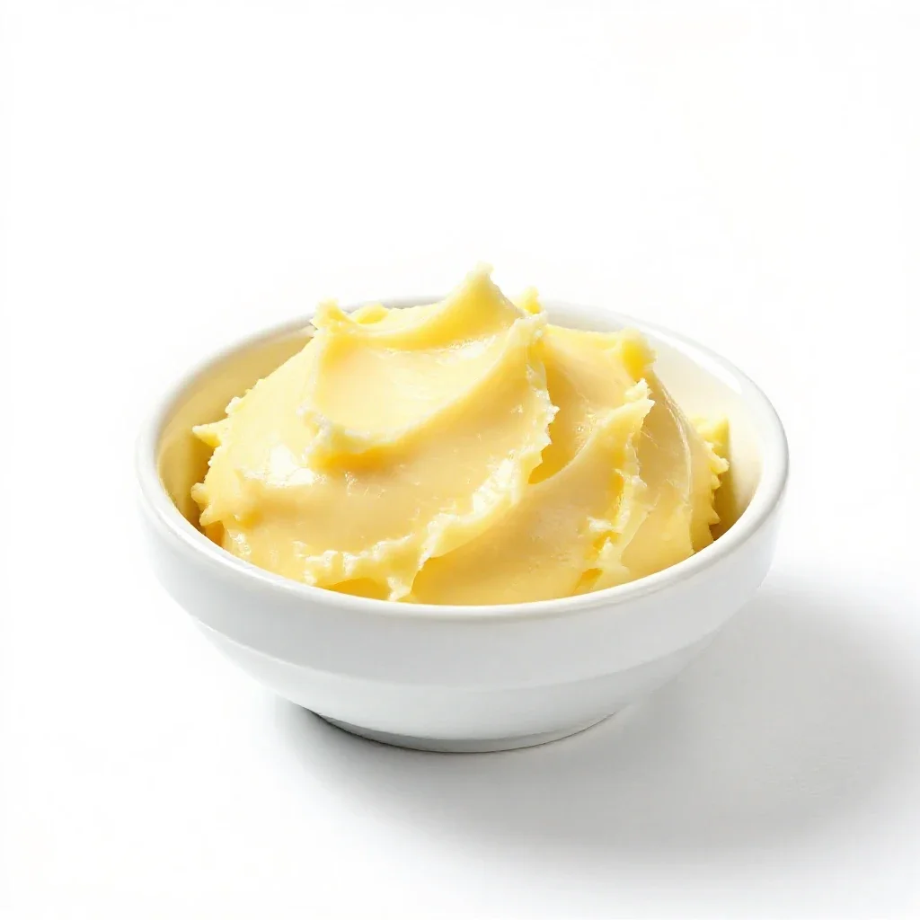 Garlic butter isolated on a white background