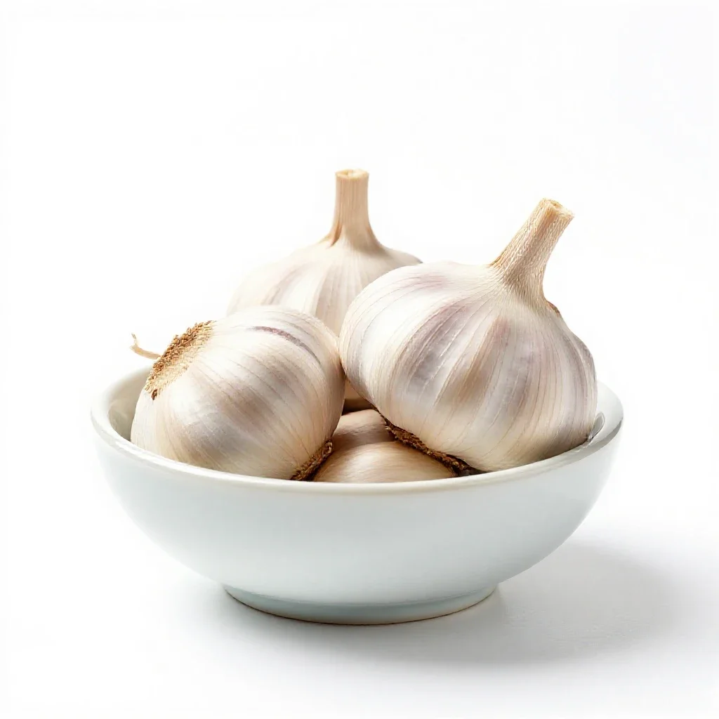 Garlic isolated on a white background