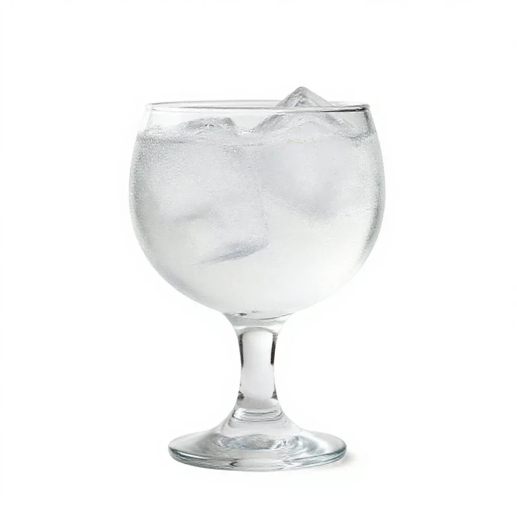 Gin and tonic isolated on a white background