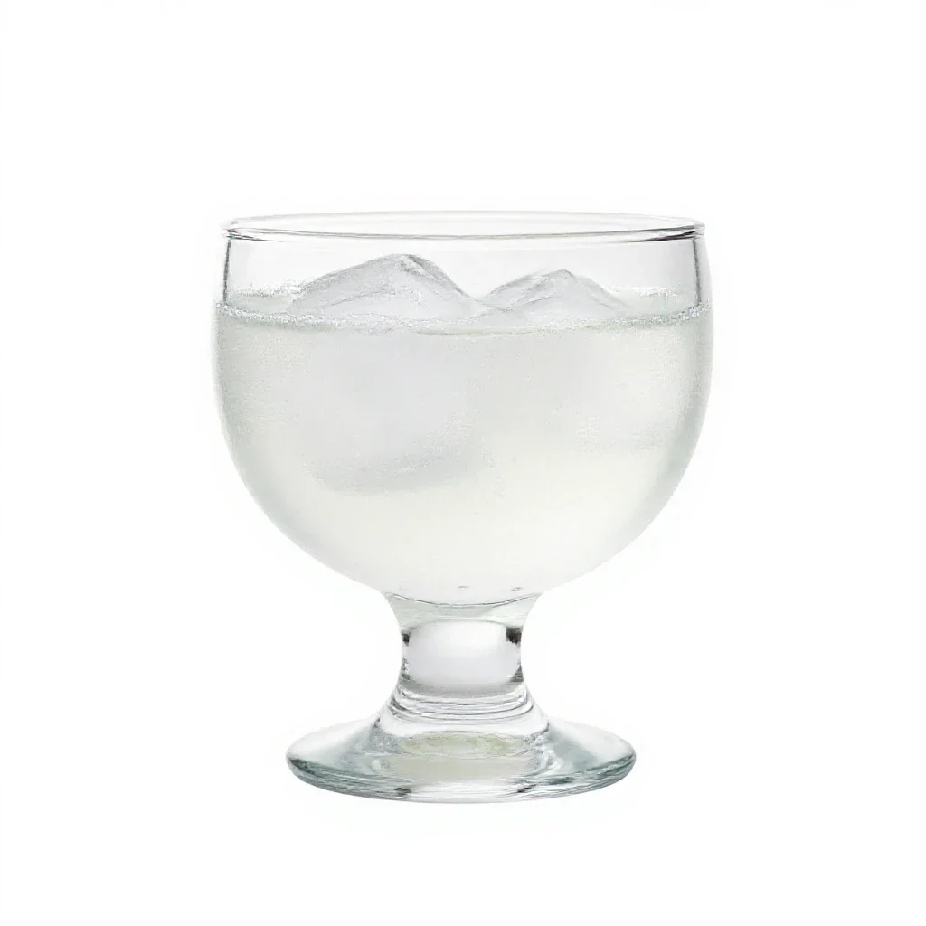 Gin rickey isolated on a white background