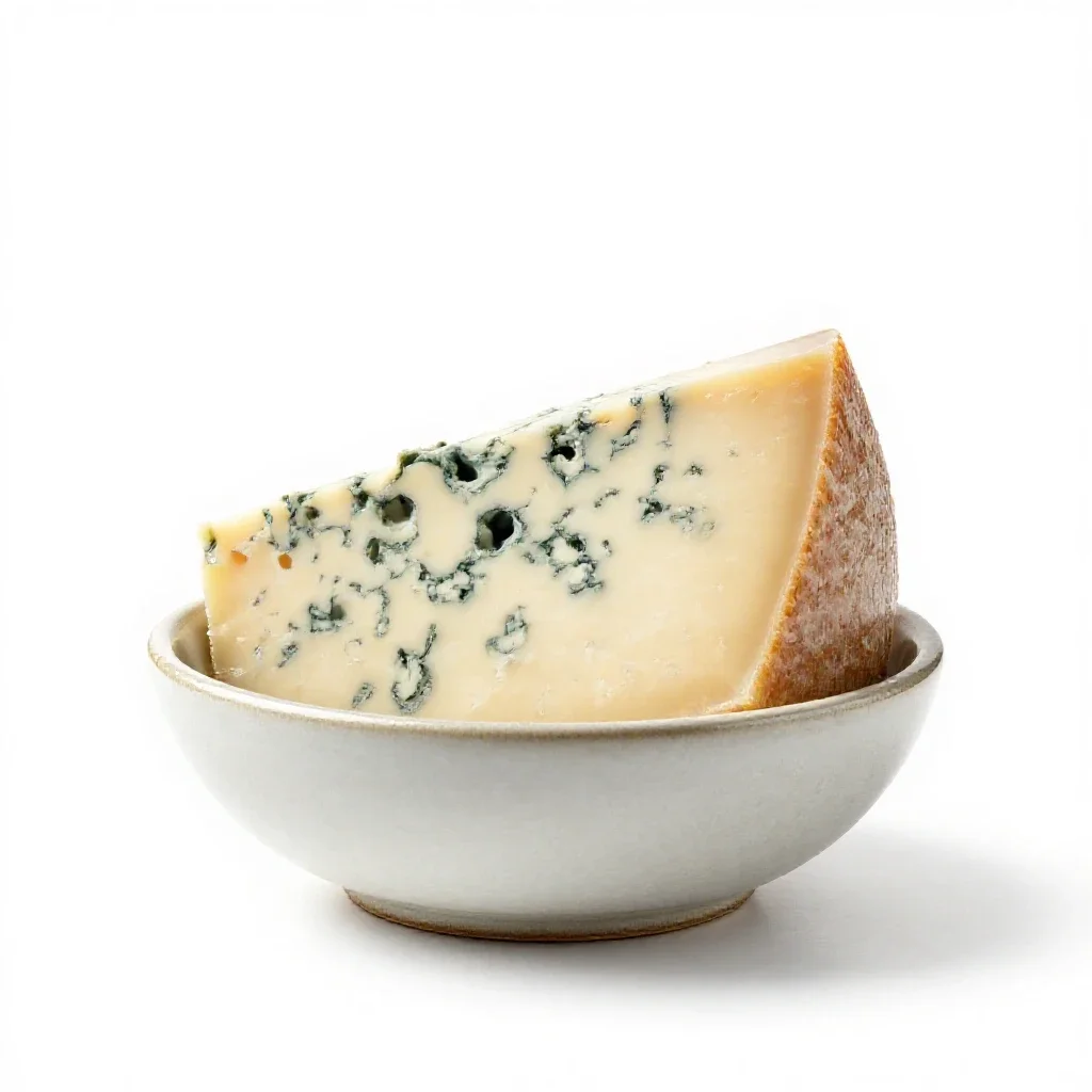 Gorgonzola isolated on a white background