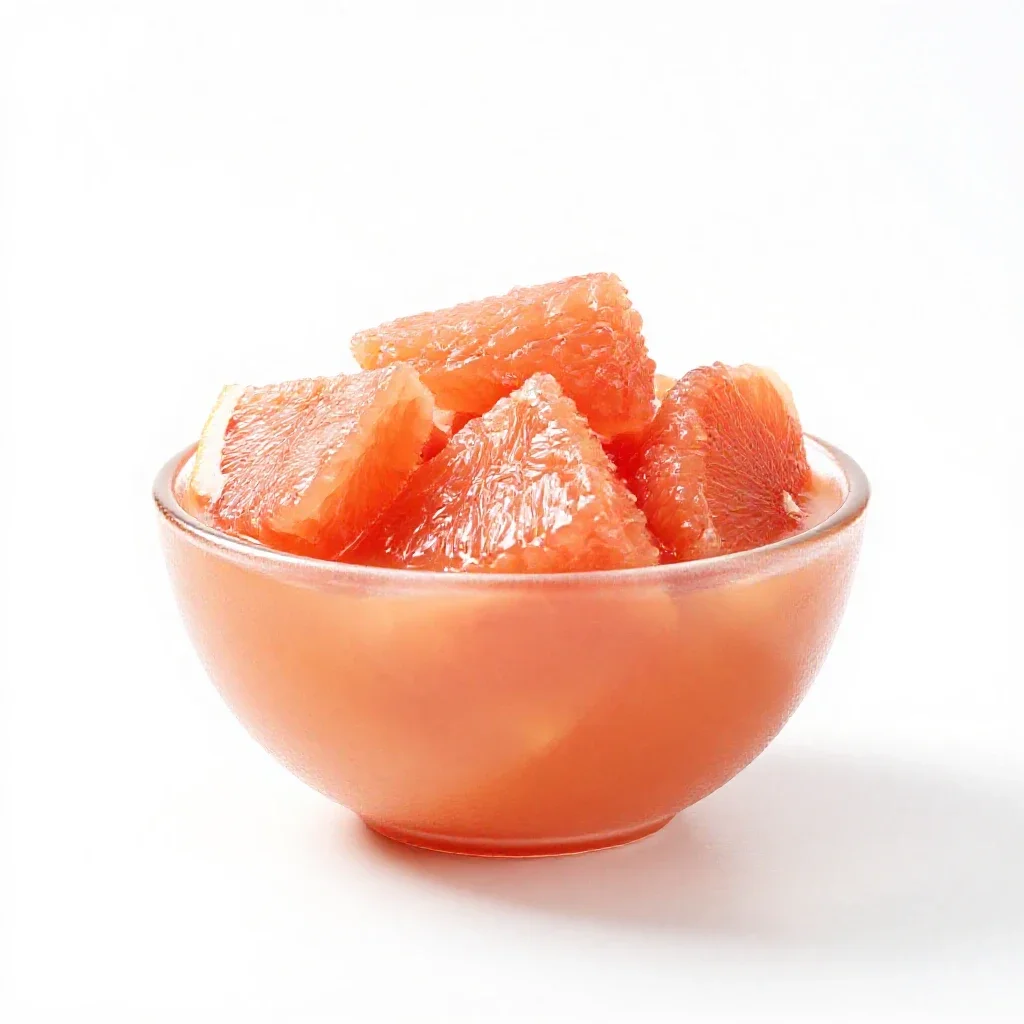 Grapefruit juice isolated on a white background