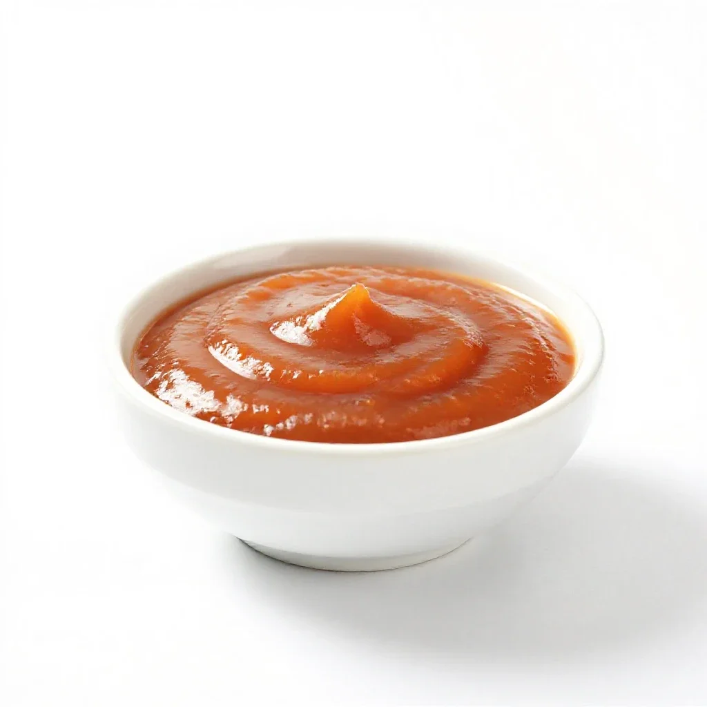 Hard sauce isolated on a white background