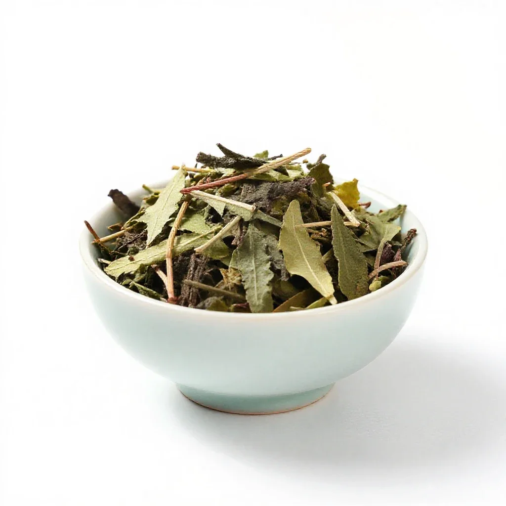 Herb tea isolated on a white background