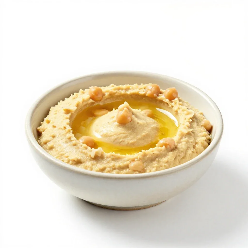 Hummus isolated on a white background
