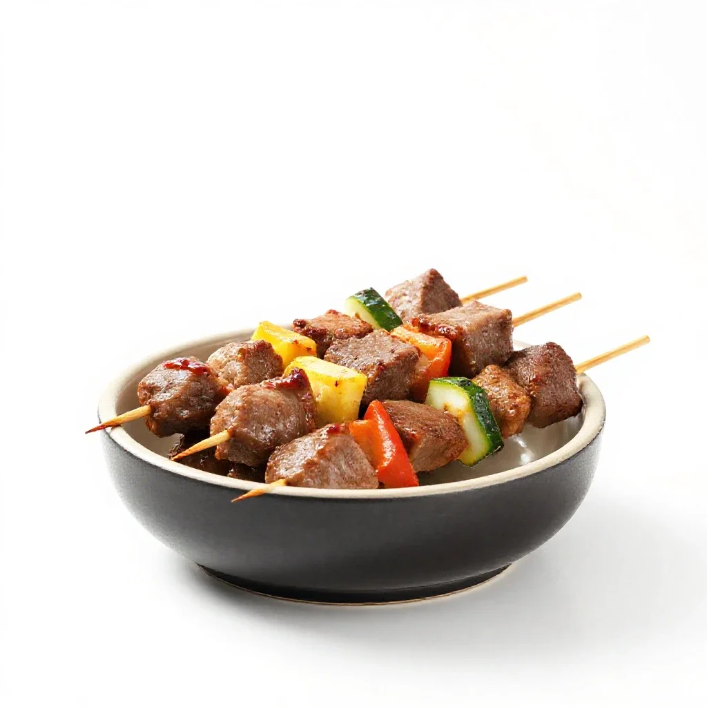 Kabob isolated on a white background