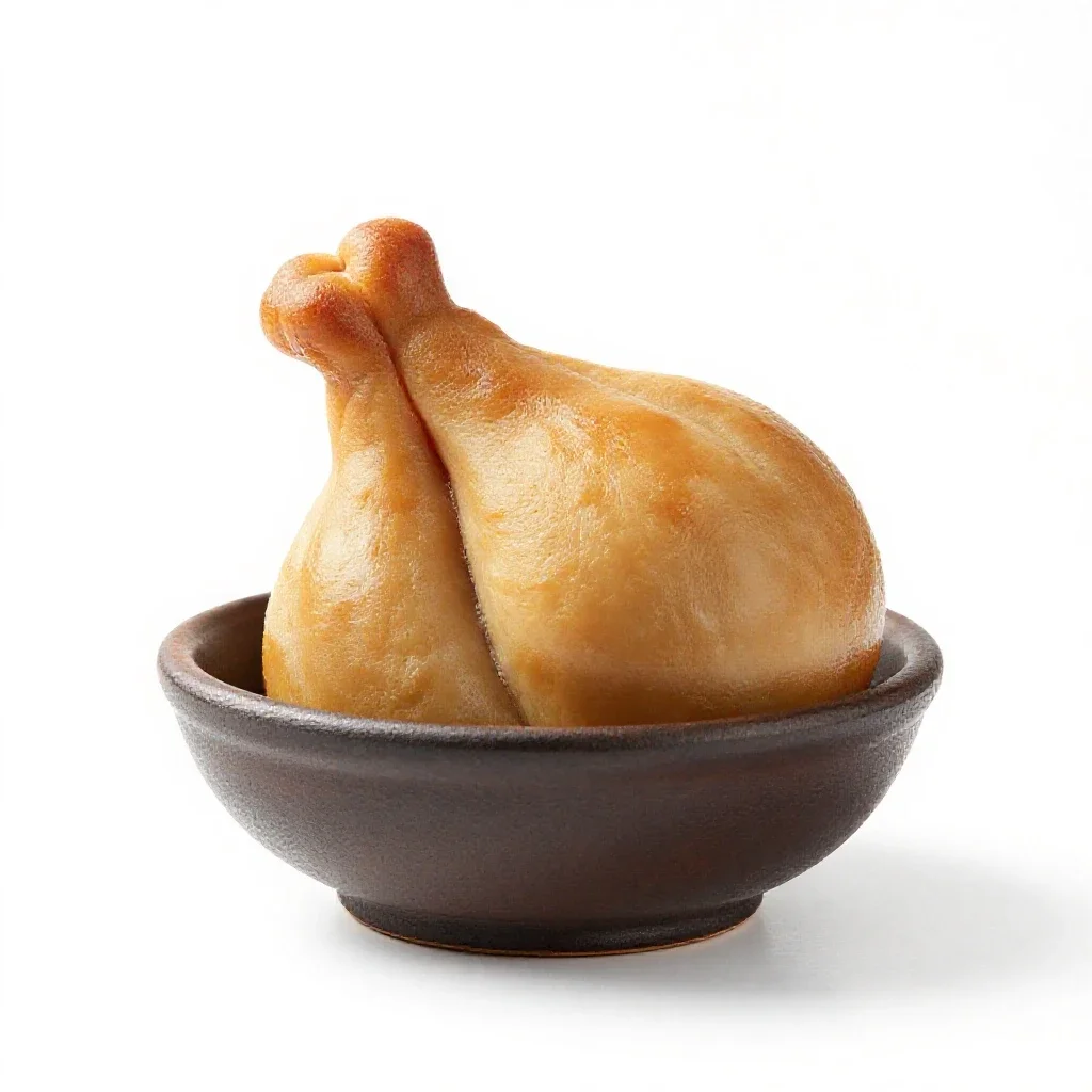 Kishke isolated on a white background