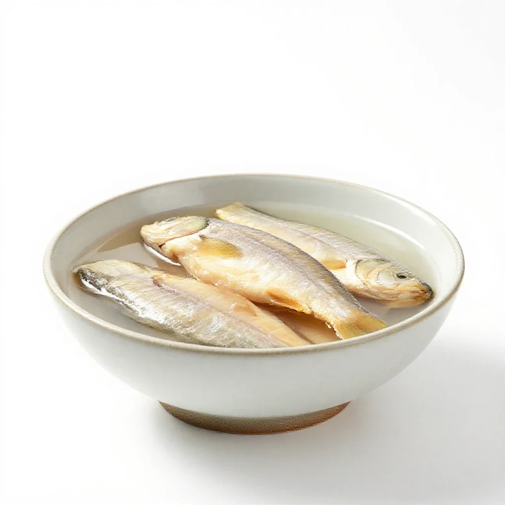 Lutefisk isolated on a white background