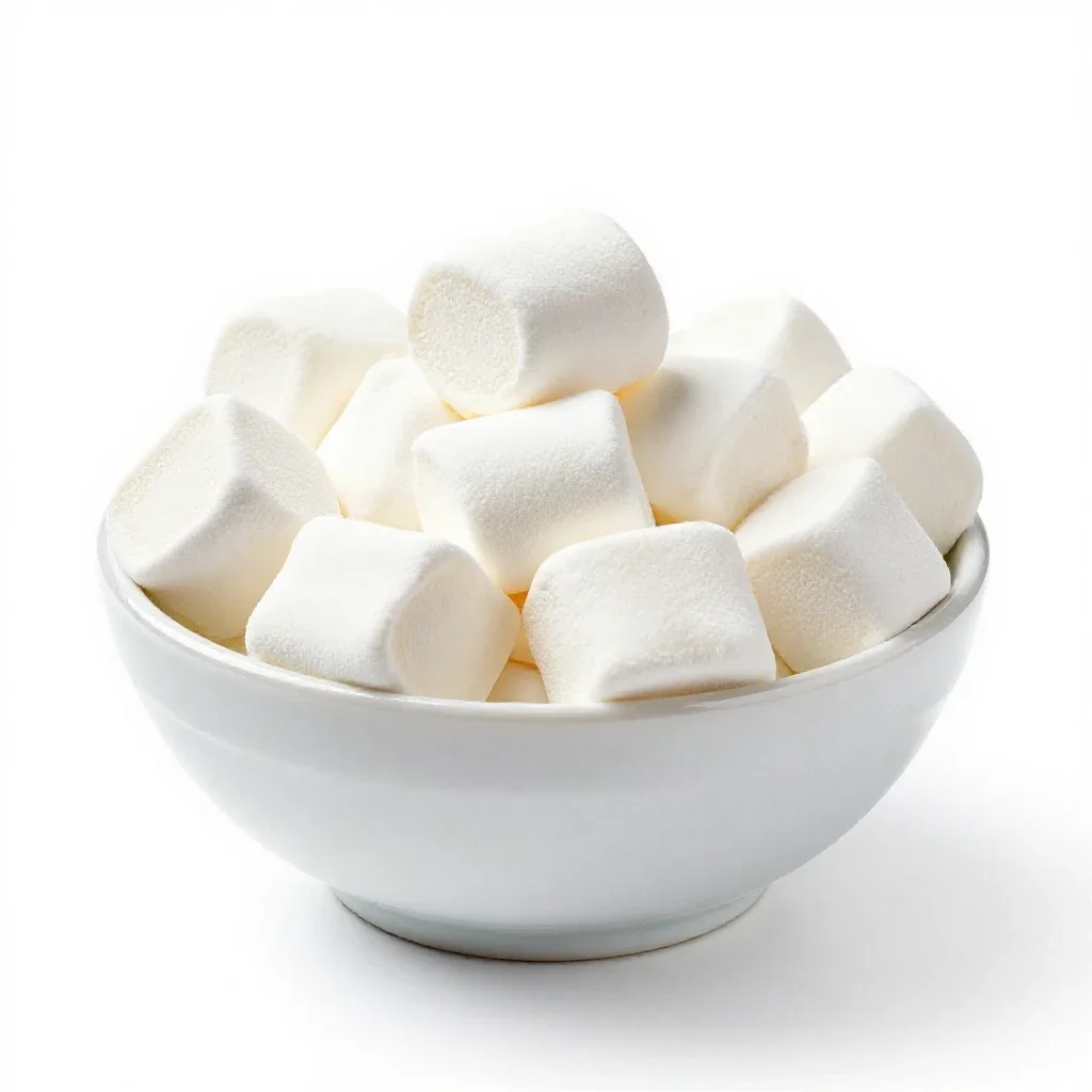 Marshmallow fluff isolated on a white background