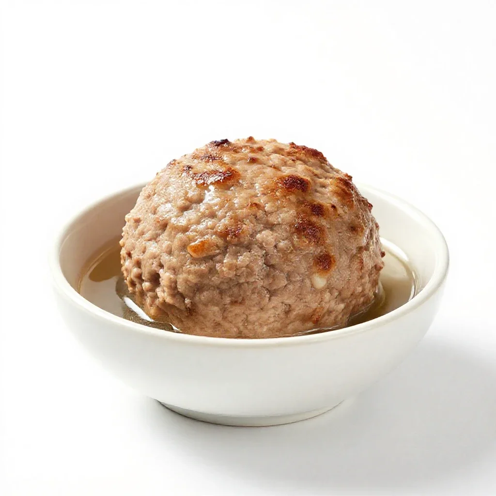 Meatball isolated on a white background