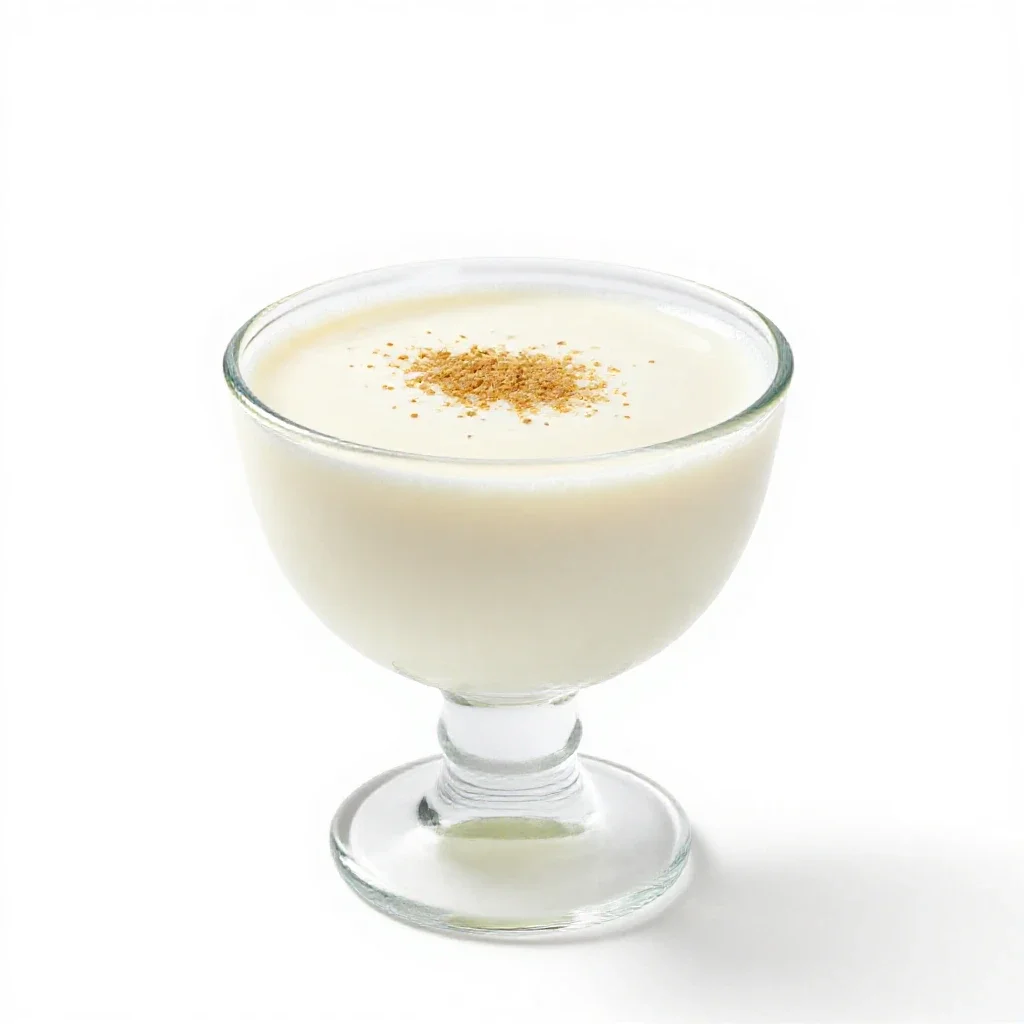 Milk punch isolated on a white background