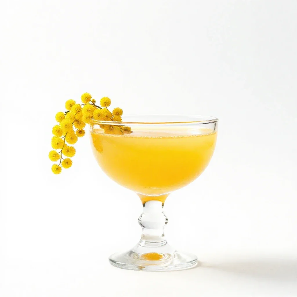 Mimosa isolated on a white background