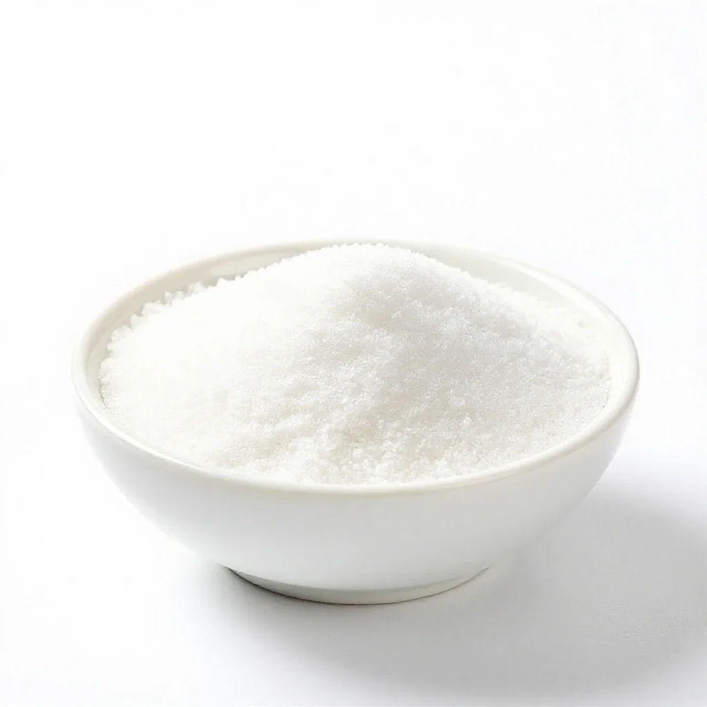 Monosodium glutamate isolated on a white background