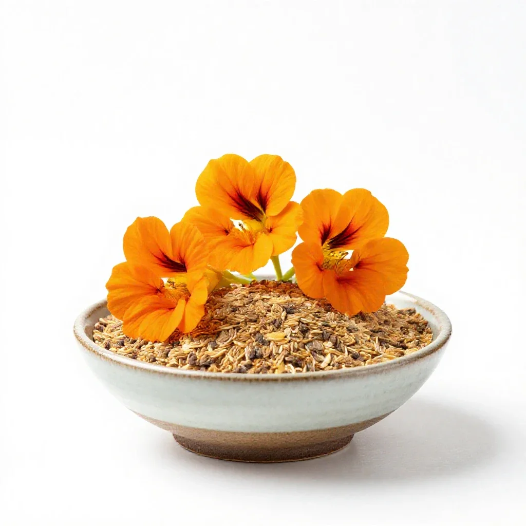 Nasturtium isolated on a white background