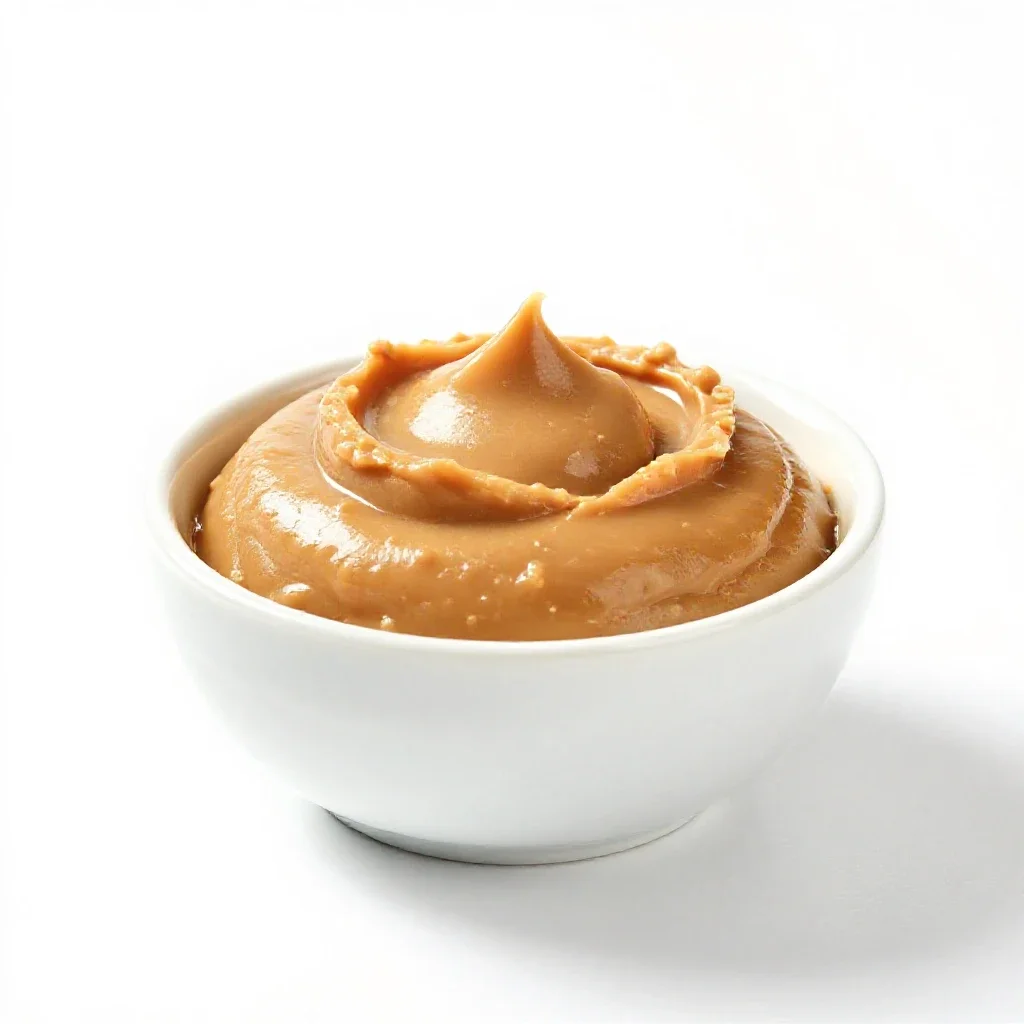 Peanut butter isolated on a white background