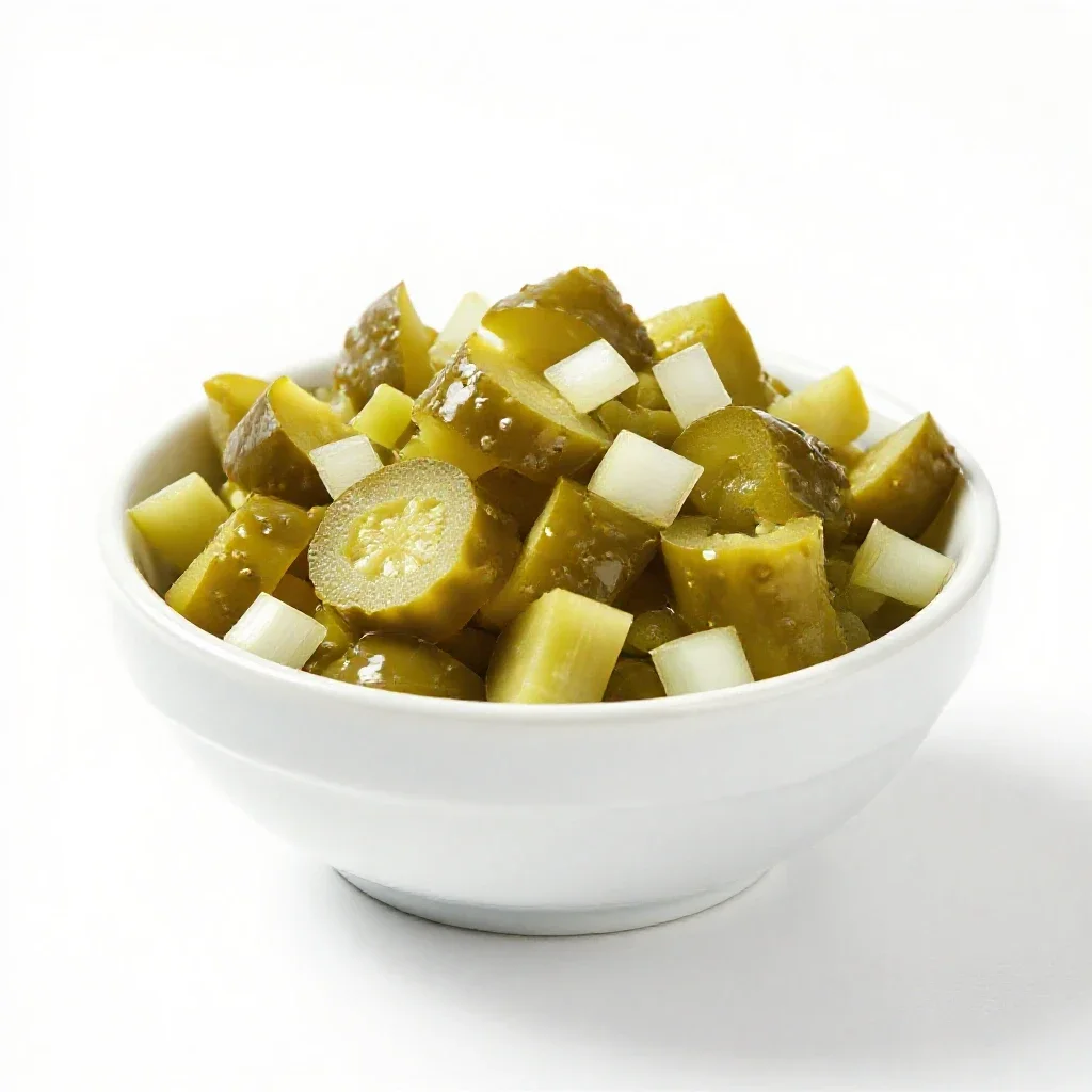 Piccalilli isolated on a white background