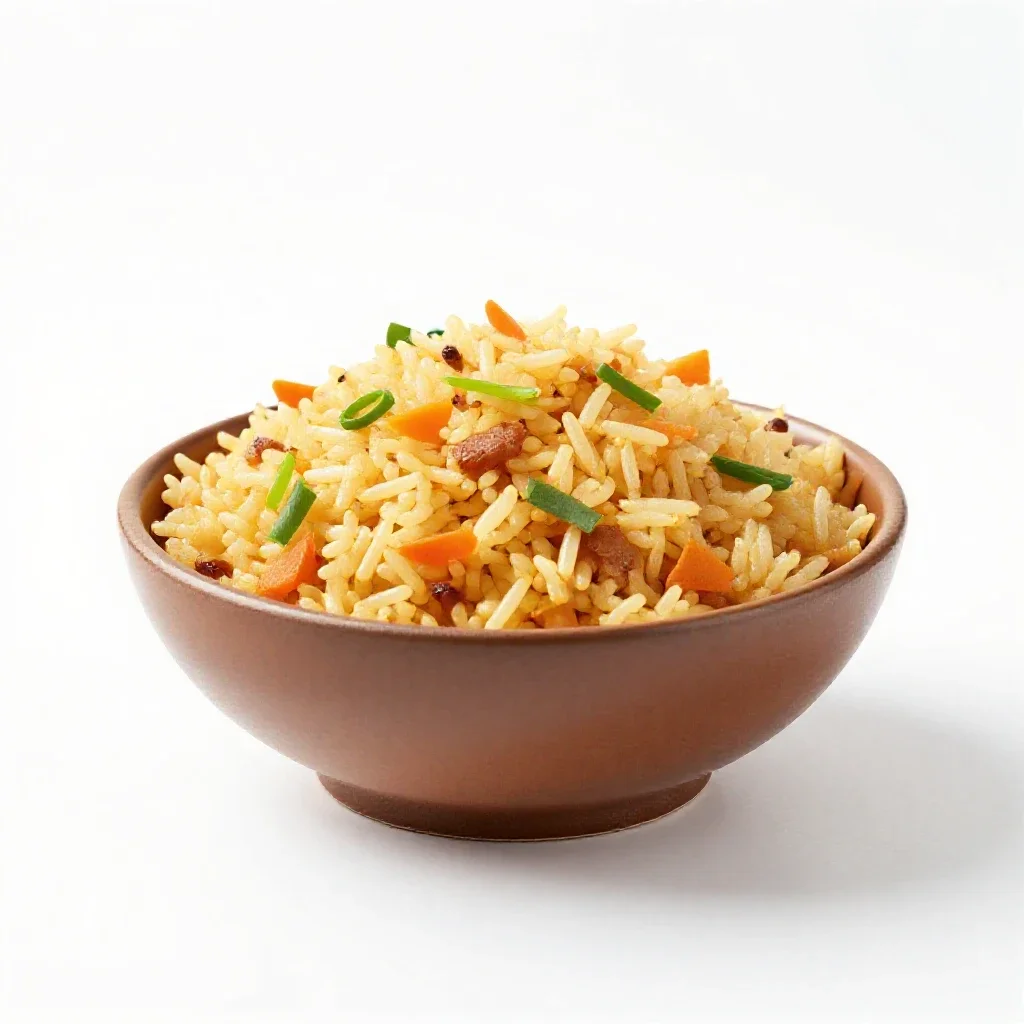 Pilaf isolated on a white background