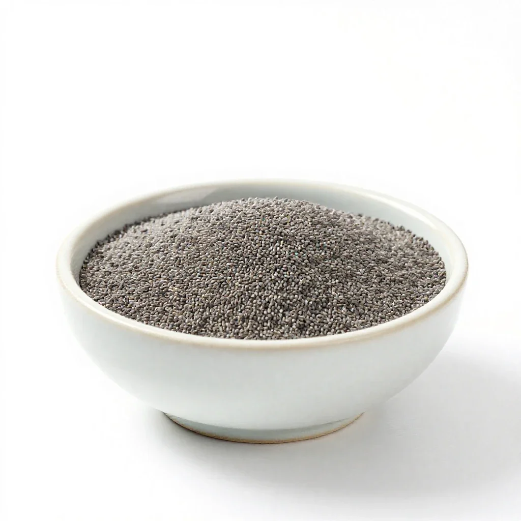 Poppy seed isolated on a white background