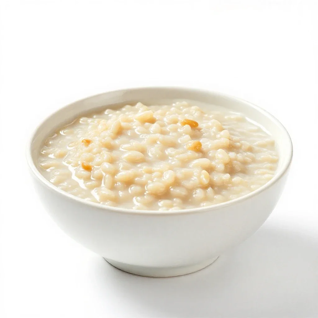 Porridge isolated on a white background