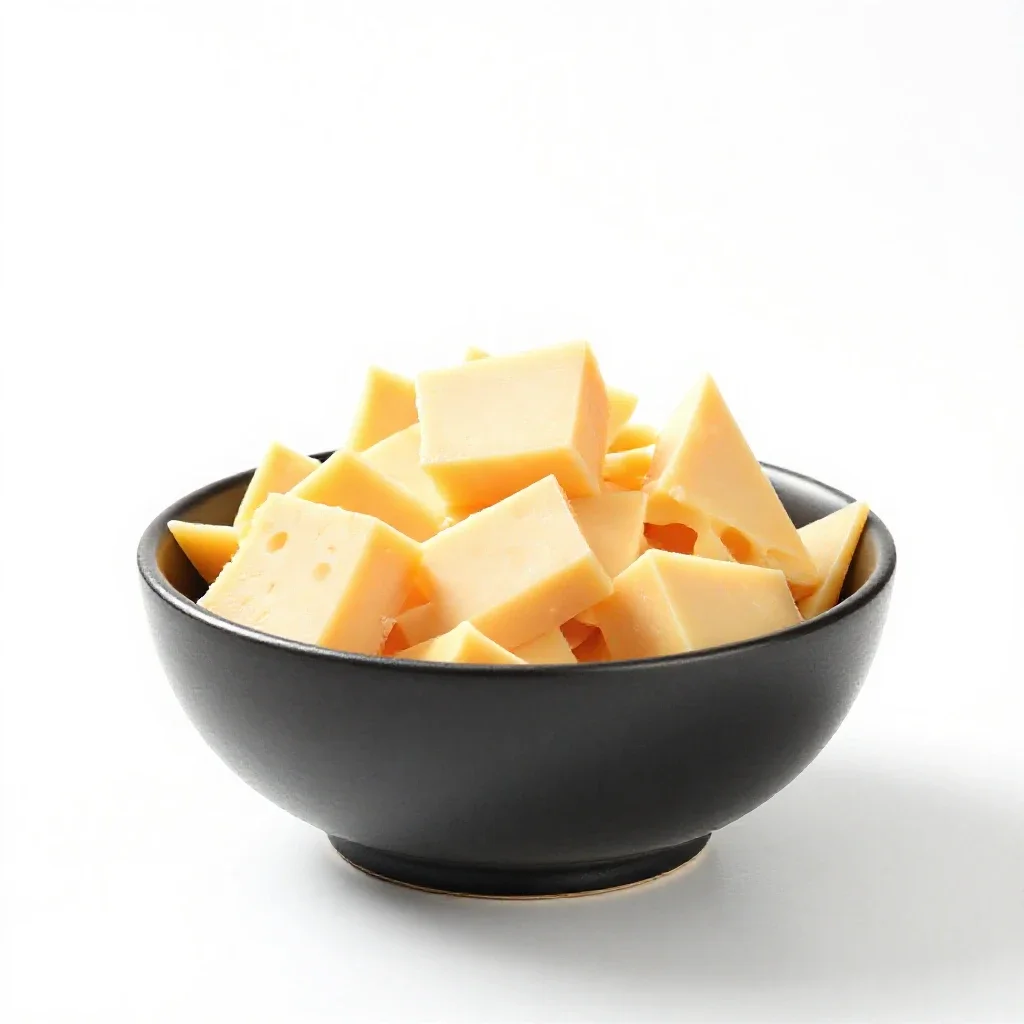 Process cheese isolated on a white background