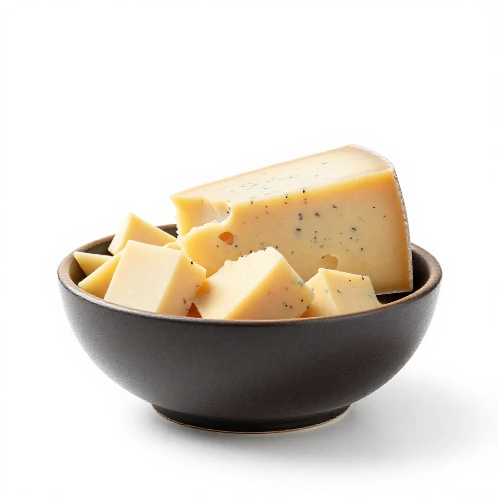 Quark cheese isolated on a white background