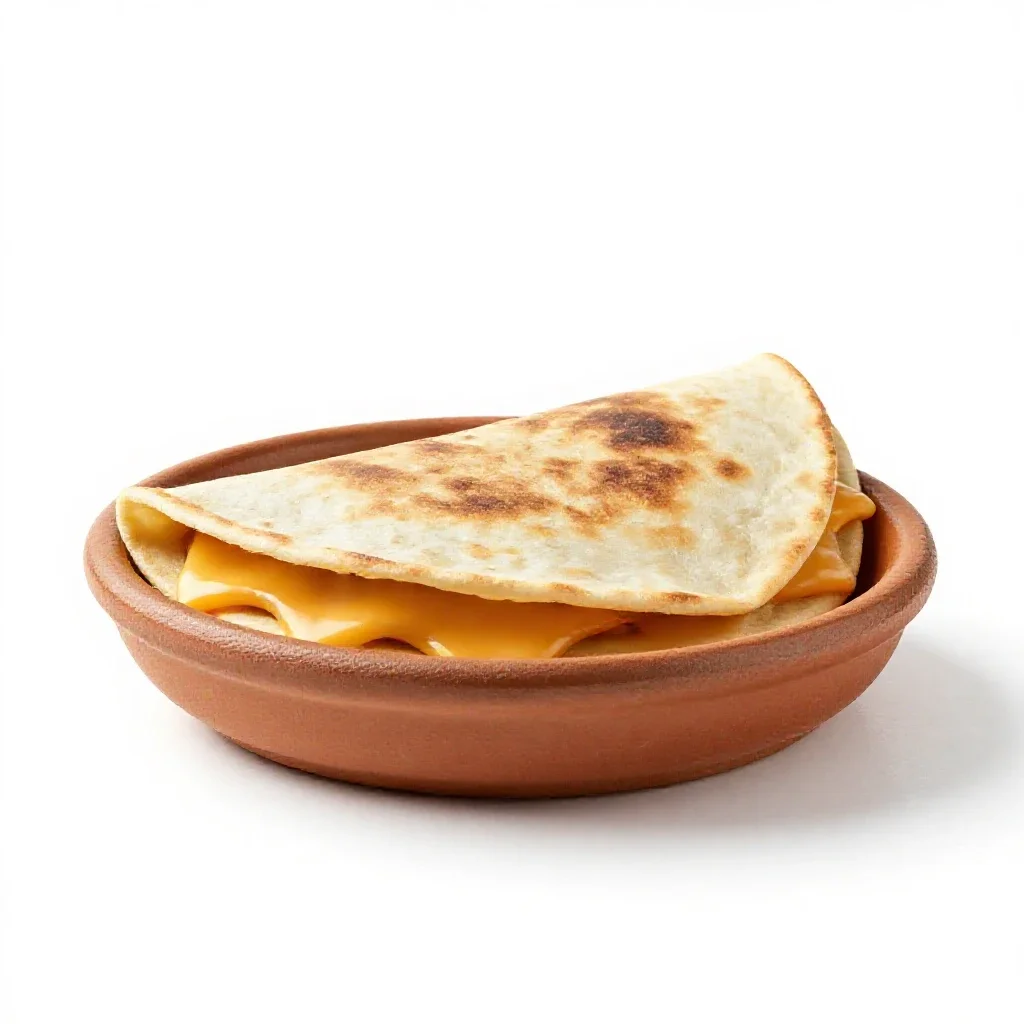 Quesadilla isolated on a white background