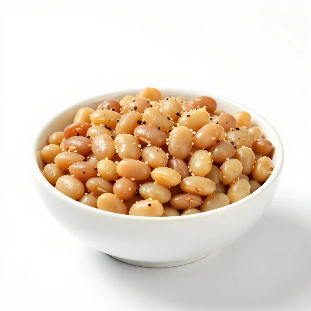 Refried beans isolated on a white background