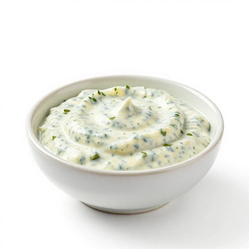 Remoulade sauce isolated on a white background