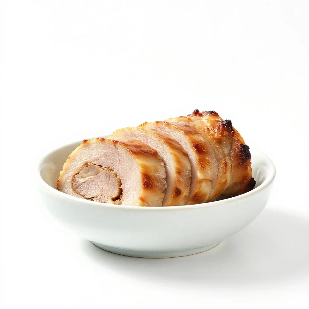 Roulade isolated on a white background