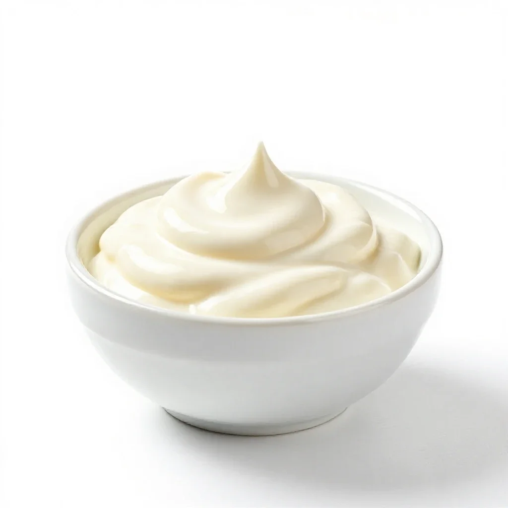 Salad cream isolated on a white background