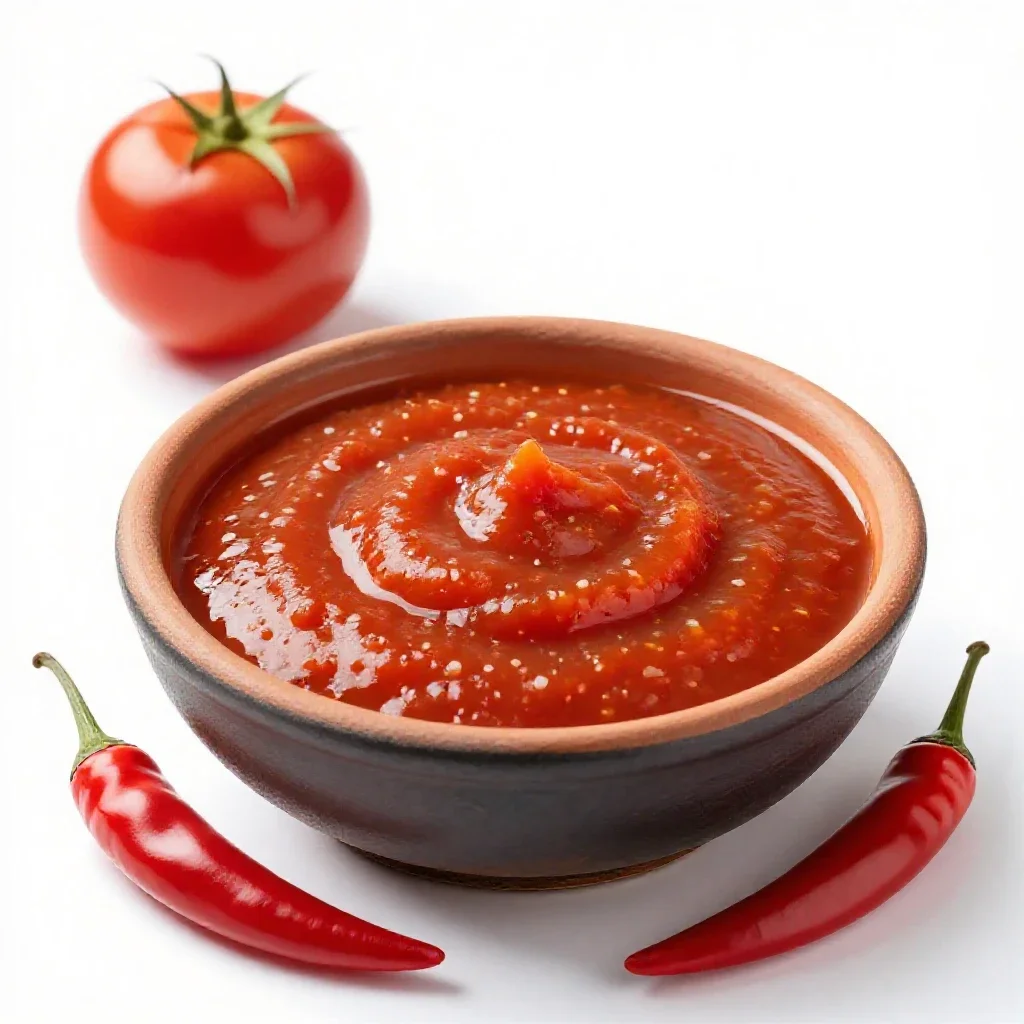 Salsa isolated on a white background