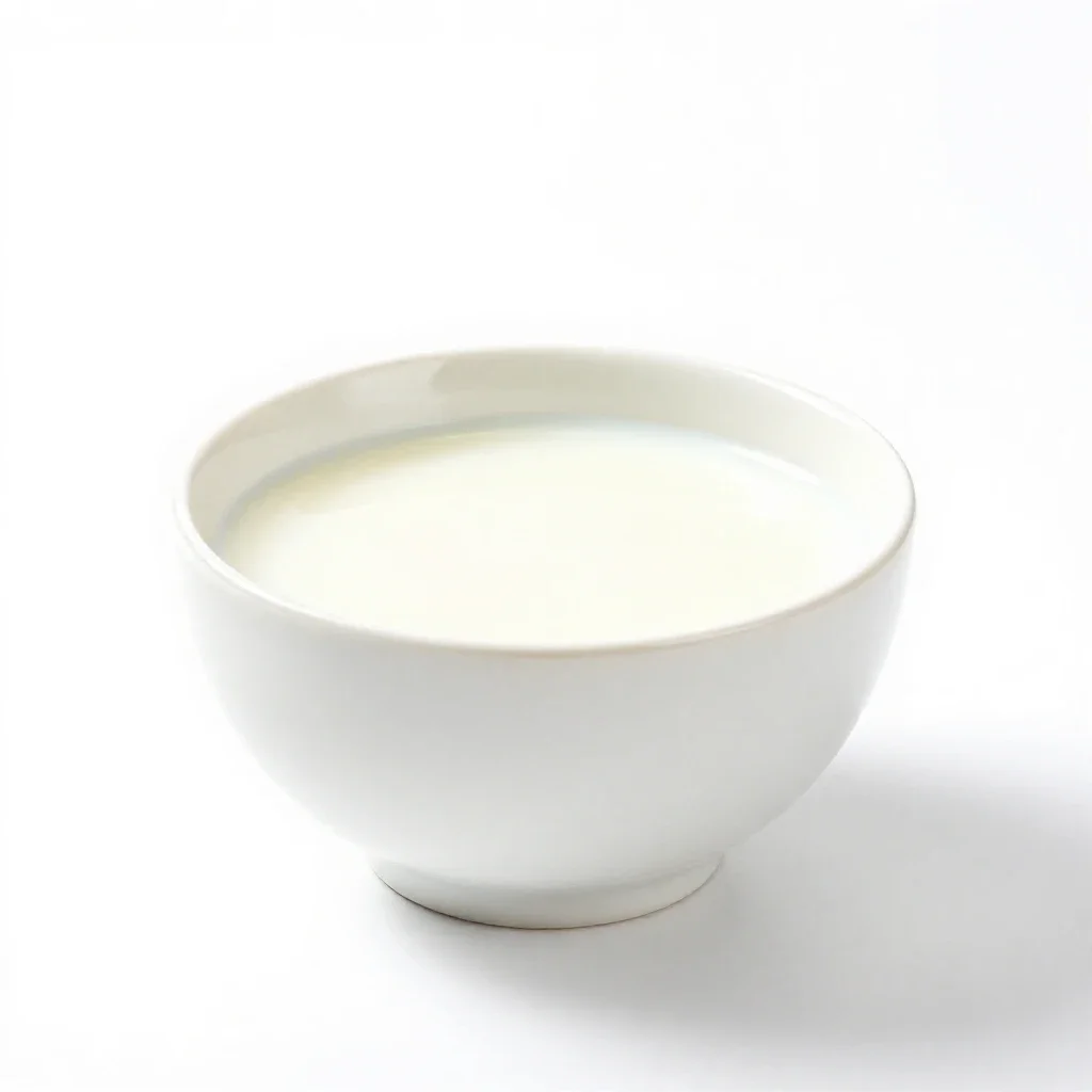 Semi-skimmed milk isolated on a white background