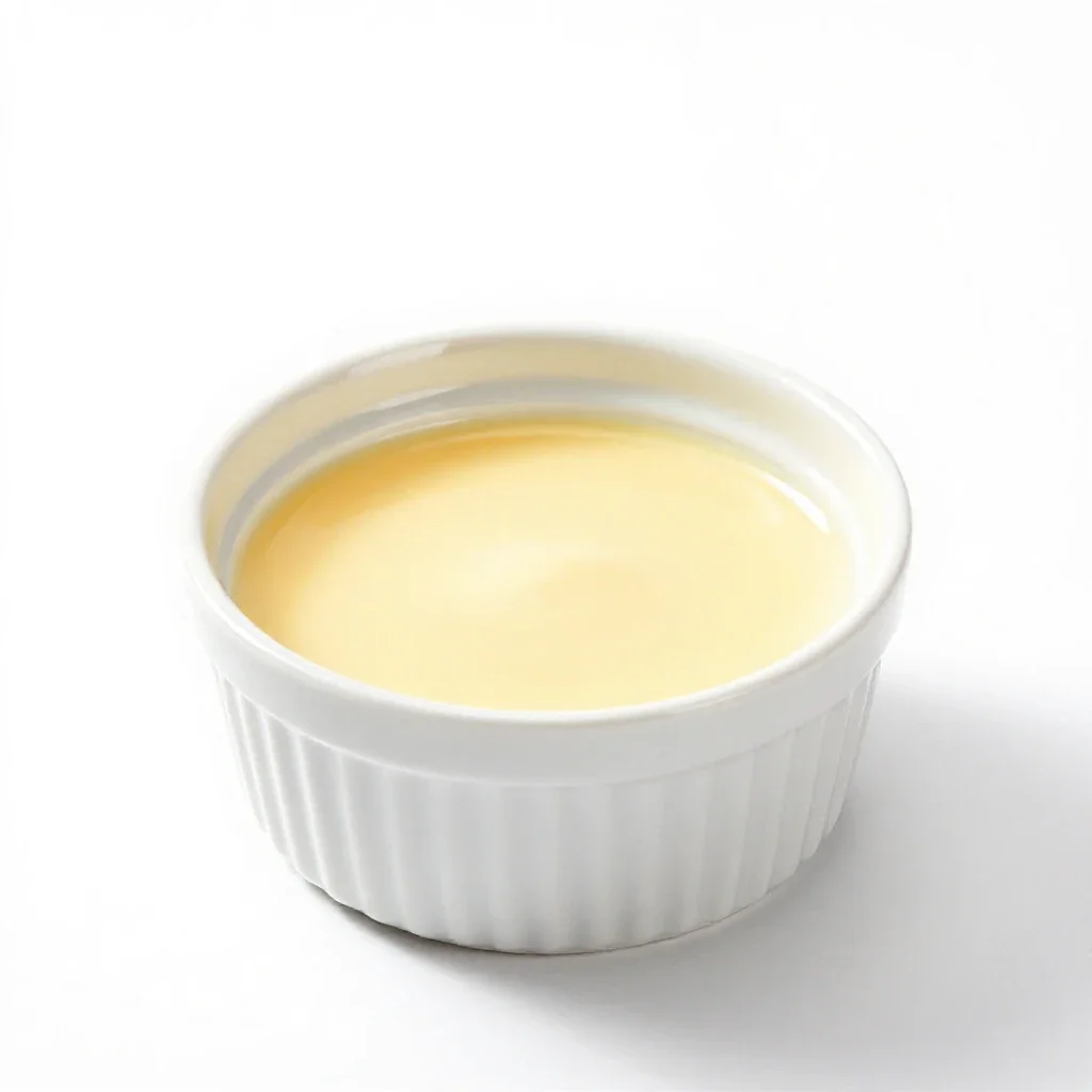 Shirred egg isolated on a white background