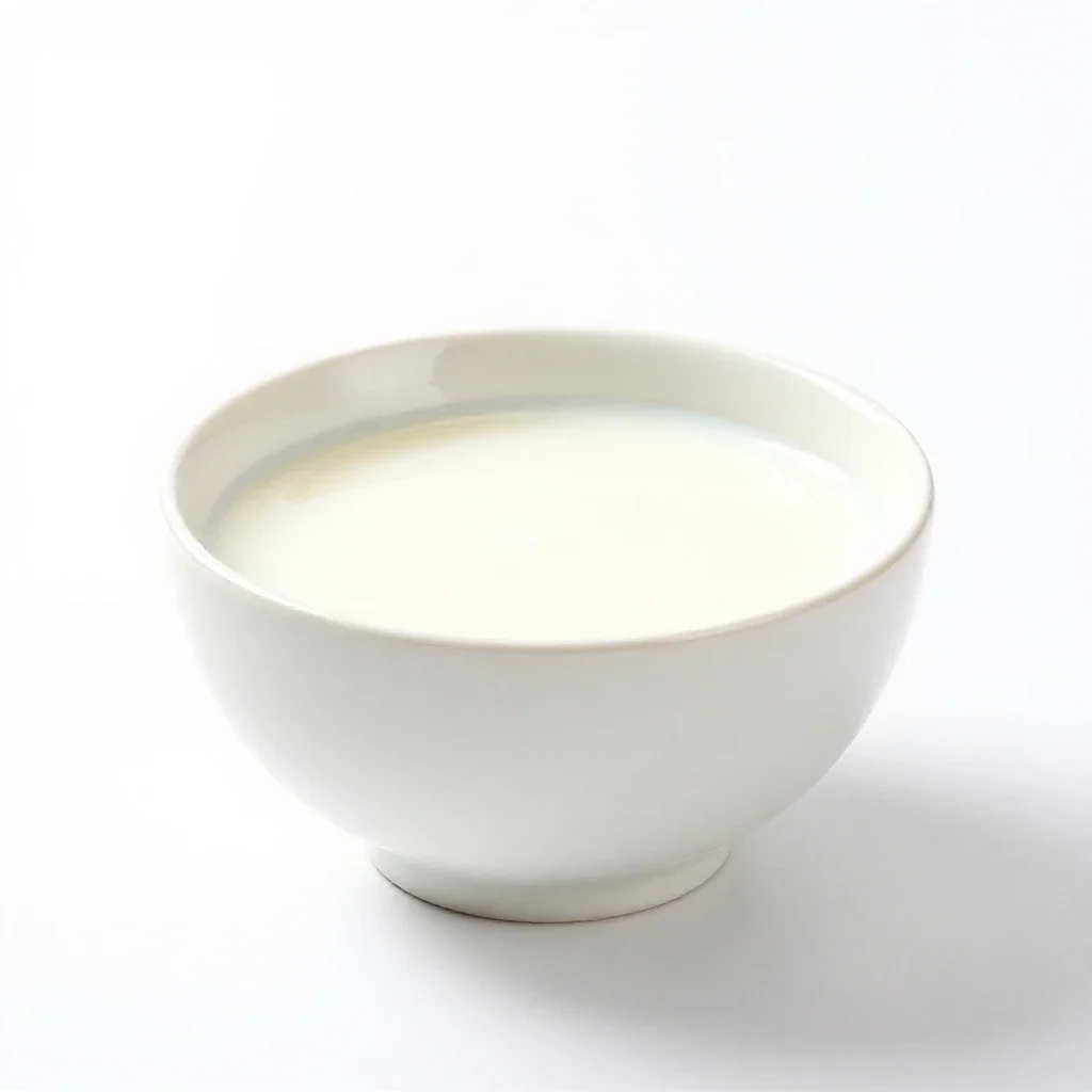 Skim milk isolated on a white background