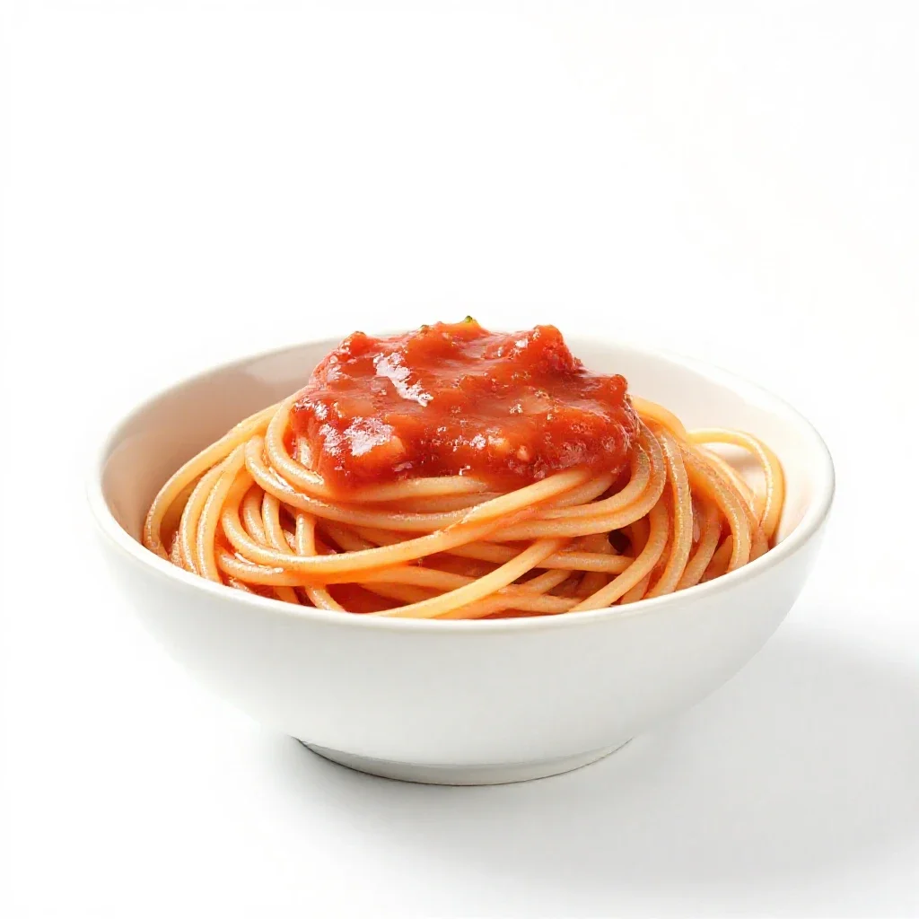 Spaghetti sauce isolated on a white background