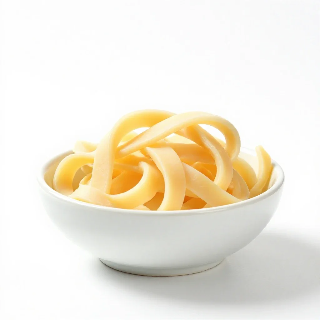 String cheese isolated on a white background