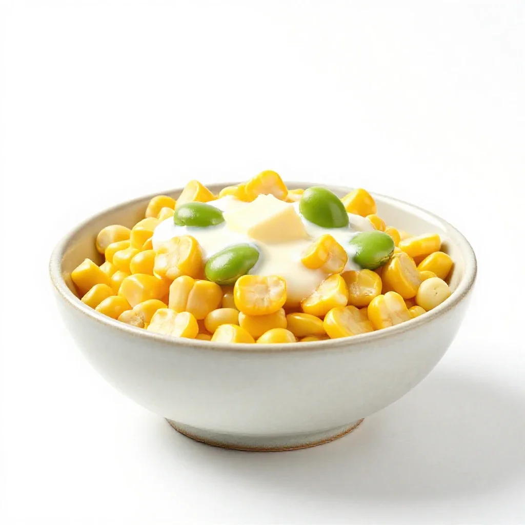 Succotash isolated on a white background