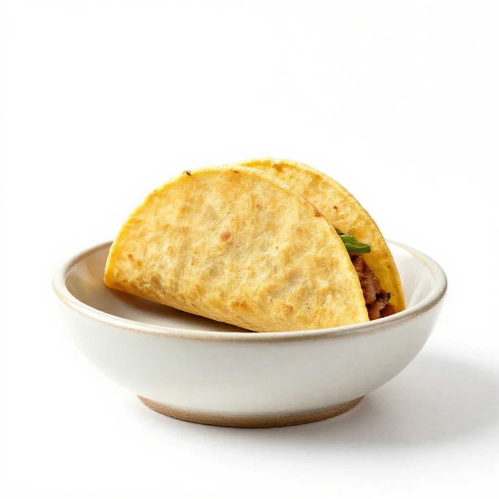 Taco isolated on a white background