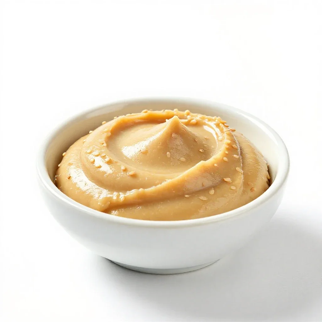 Tahini isolated on a white background